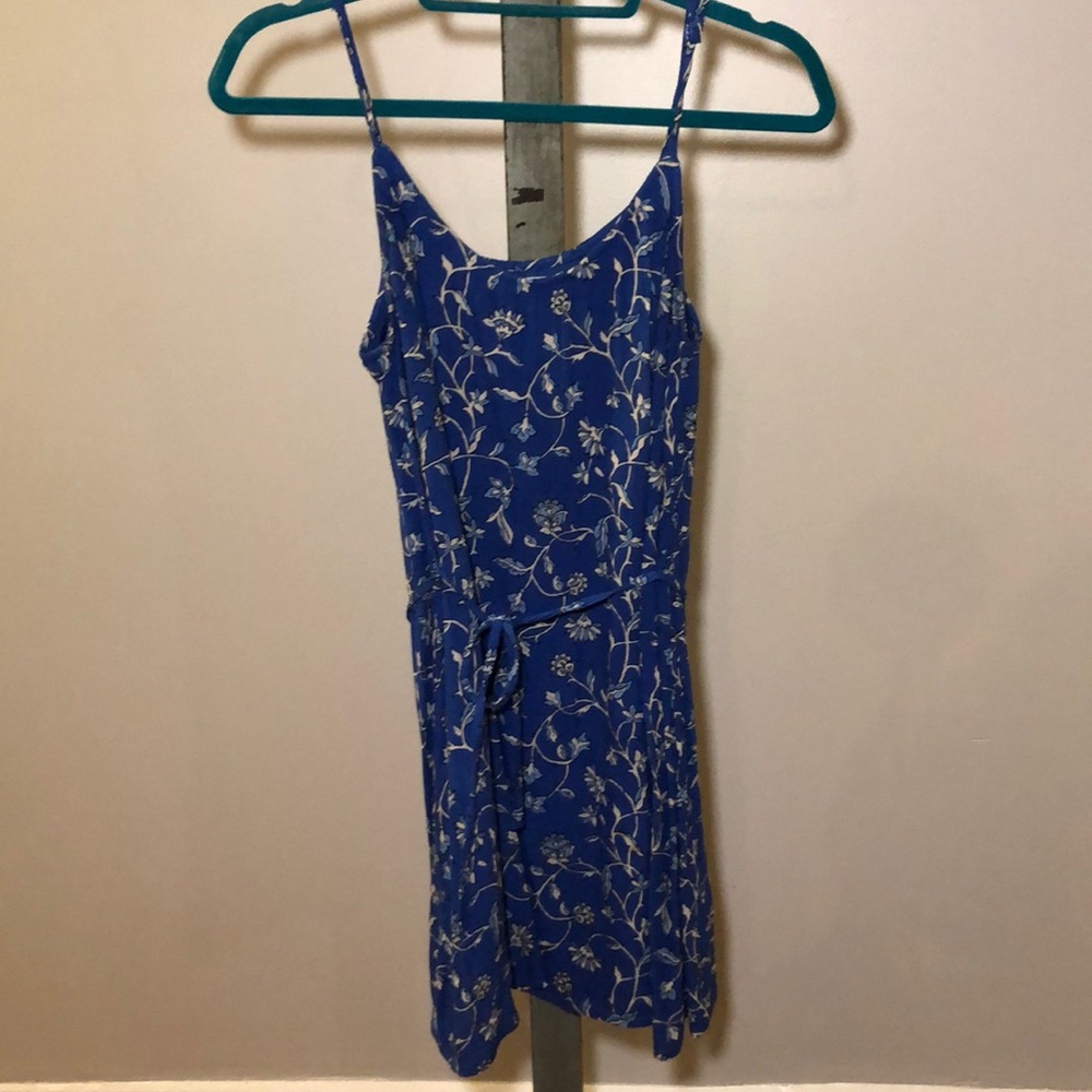 Blue summer dress.